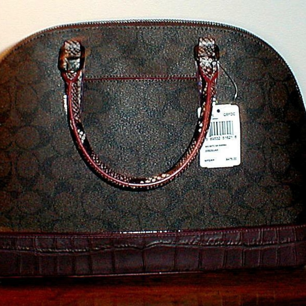 Coach Sierra Satchel Signature Exotic Mix - Picture 2 of 6